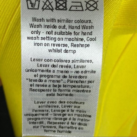 NWT Miss Selfridge Yellow Mini Dress Asymmetric Hem Size 0 New With‎ Tags Boho - Picture 10 of 13